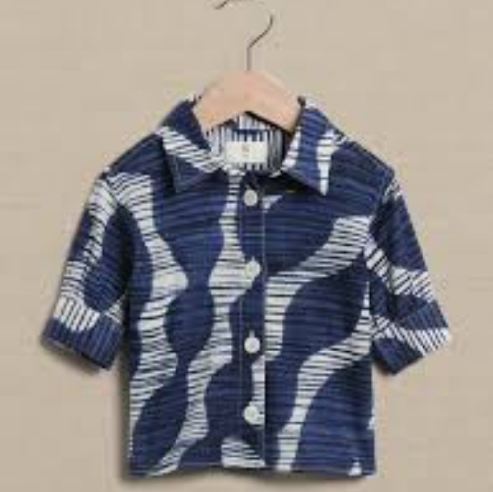 NWT Banana Republic Toddler Button Down Navy Shirt